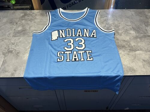 NWOT Indiana State Sycamores NCAA Larry Bird Basketball Jersey Size Me