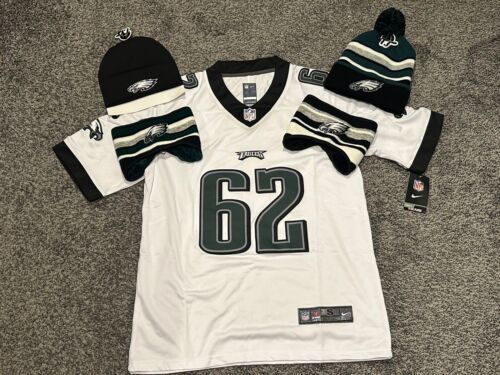NWT Men’s XXLarge Jason Kelce # 62 Philadelphia Eagles White Jersey Combo