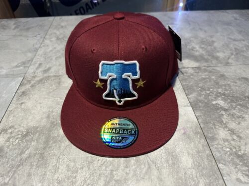 NWT Kipa Premium Philadelphia Phillies City Connect Burgundy Cap Lid