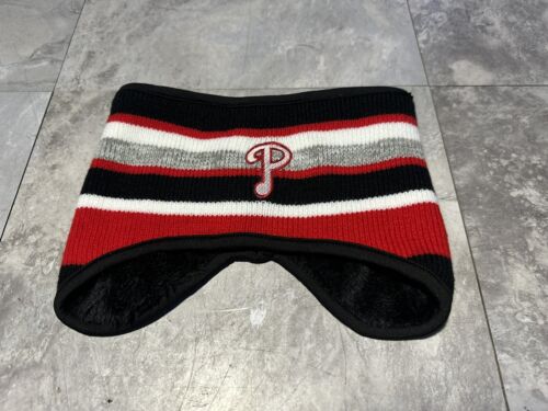 NWT Philadelphia Phillies Red hat Headband, Earmuffs Cap NEW. Fleece Lined