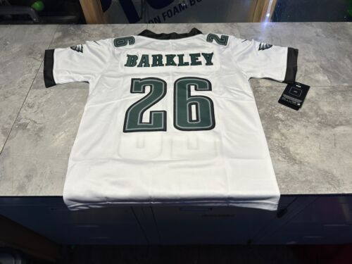 NWT Youth Philadelphia Eagles Saquon Barkley White Jersey Size XLarge