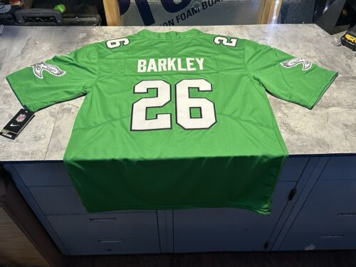 NWT Philadelphia Eagles Saquon Barkley Kelly Green Jersey Size XL