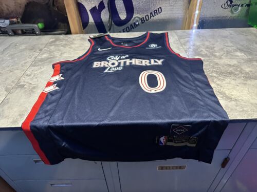 NWT Men’s Tyrese Maxey City Of Brotherly Love 76ers Sixers Jersey Small