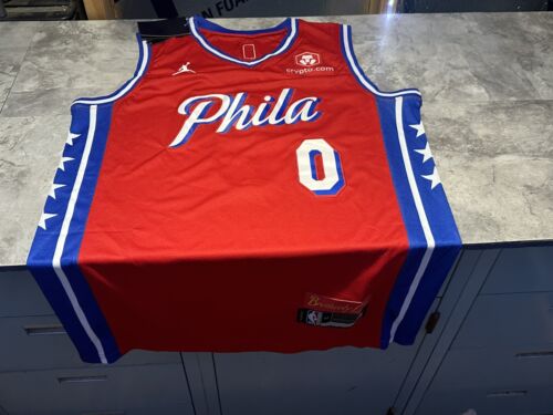 Philadelphia 76ers Tyrese Maxey Swingman Jersey Statement Edition XL