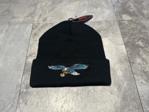 NWT PHILADELPHIA EAGLES Black Throwback NFL BEANIE.