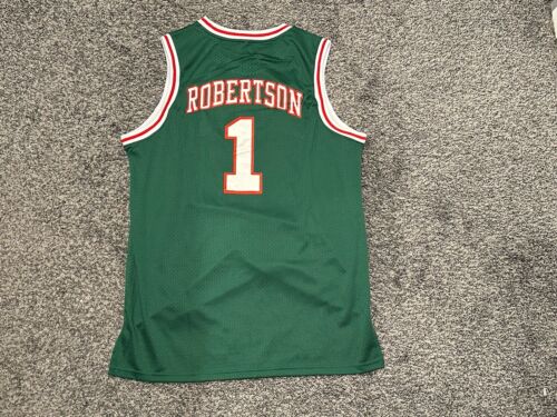 NWOT Oscar Robertson Green Milwaukee Bucks Jersey Mens Small