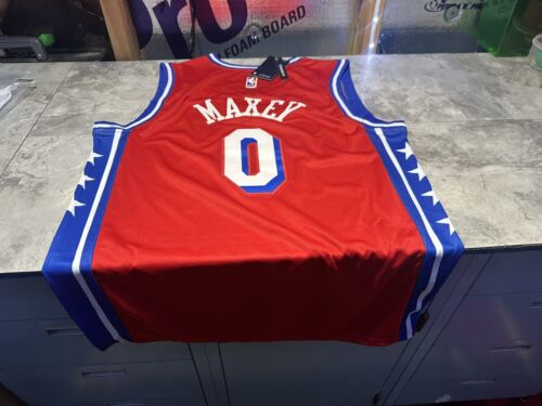 Philadelphia 76ers Tyrese Maxey Swingman Jersey Statement Edition Large