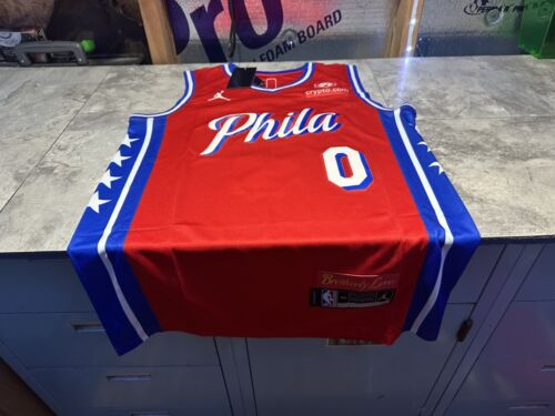 Philadelphia 76ers Tyrese Maxey Swingman Jersey Statement Edition Small