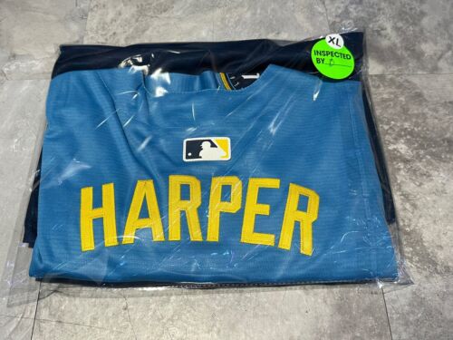 NWT XLarge Bryce Harper Philadelphia Phillies City Connect Jersey Size XL