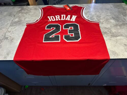 NWT NIKE TEAM Chicago Bulls Michael Jordan #45 Red Jersey Size Large