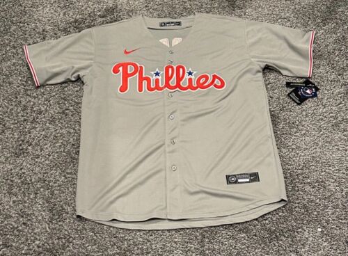 NWT Mens Small Bryce Harper #3 Stitched Gray Jersey.