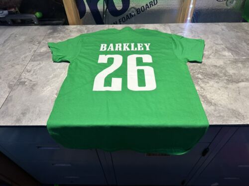 NWOT Medium SAQUON BARKLEY PHILADELPHIA EAGLES RETRO KELLY GREEN T-SHIRT ADULT