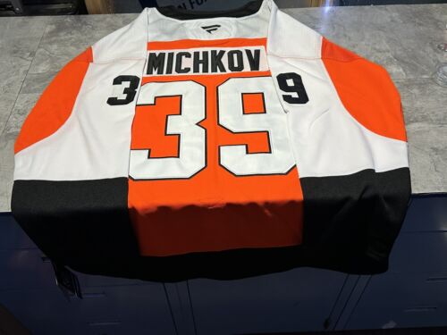 NWT Fanatics Matvei Michkov Philadelphia Flyers Jersey Size 52 Large