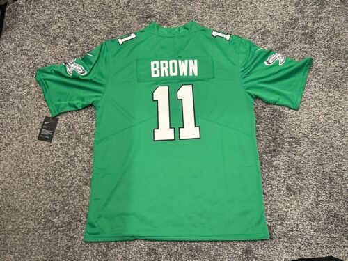 NWT Men’s Nike 2XL AJ Brown Philadelphia Eagles Kelly Green Throwback Jersey