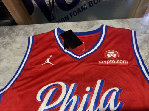 Philadelphia 76ers Tyrese Maxey Swingman Jersey Statement Edition Large