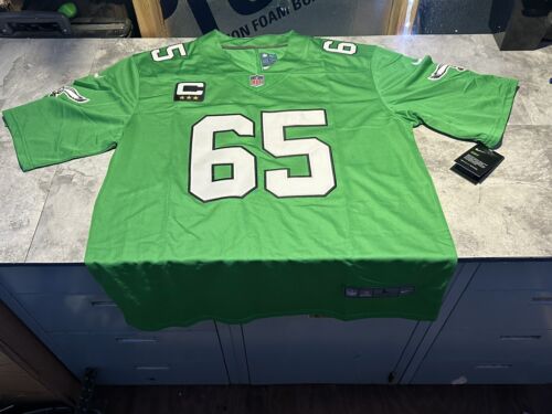 NWT Men’s Philadelphia Eagles Lane Johnson Throwback Kelly Green Small