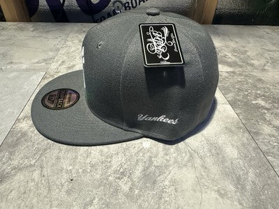 NWT Kipa Premium New York Yankees Gray/ White NY Hat Cap Lid