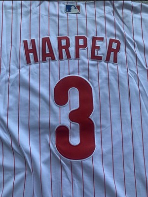 NWT Men’s Nike Bryce Harper Phillies Home Pinstripe Jersey 4XL