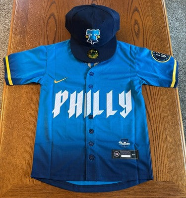 NWT Youth XL Nike Alec Bohm Philadelphia Phillies City Connect Jersey Combo