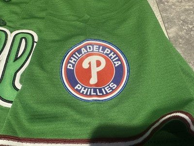 NWT Men's Philadelphia Phillies Green PHANATIC Bryce Harper Jersey Size Medium