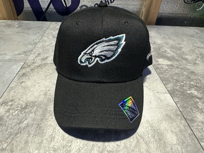NWT Kipa Premium Black Philadelphia Eagles Adjustable Hat. Cap, Lid. Cap. Curved Brim