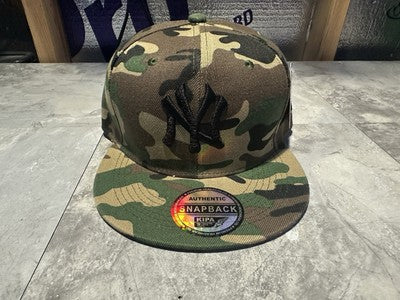 NWT Kipa Premium New York Yankees Camo/ Black NY Hat Cap Lid