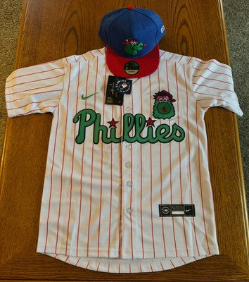 NWT Kid’s Youth Philadelphia Phillies PHANATIC Jersey Combo Size Large