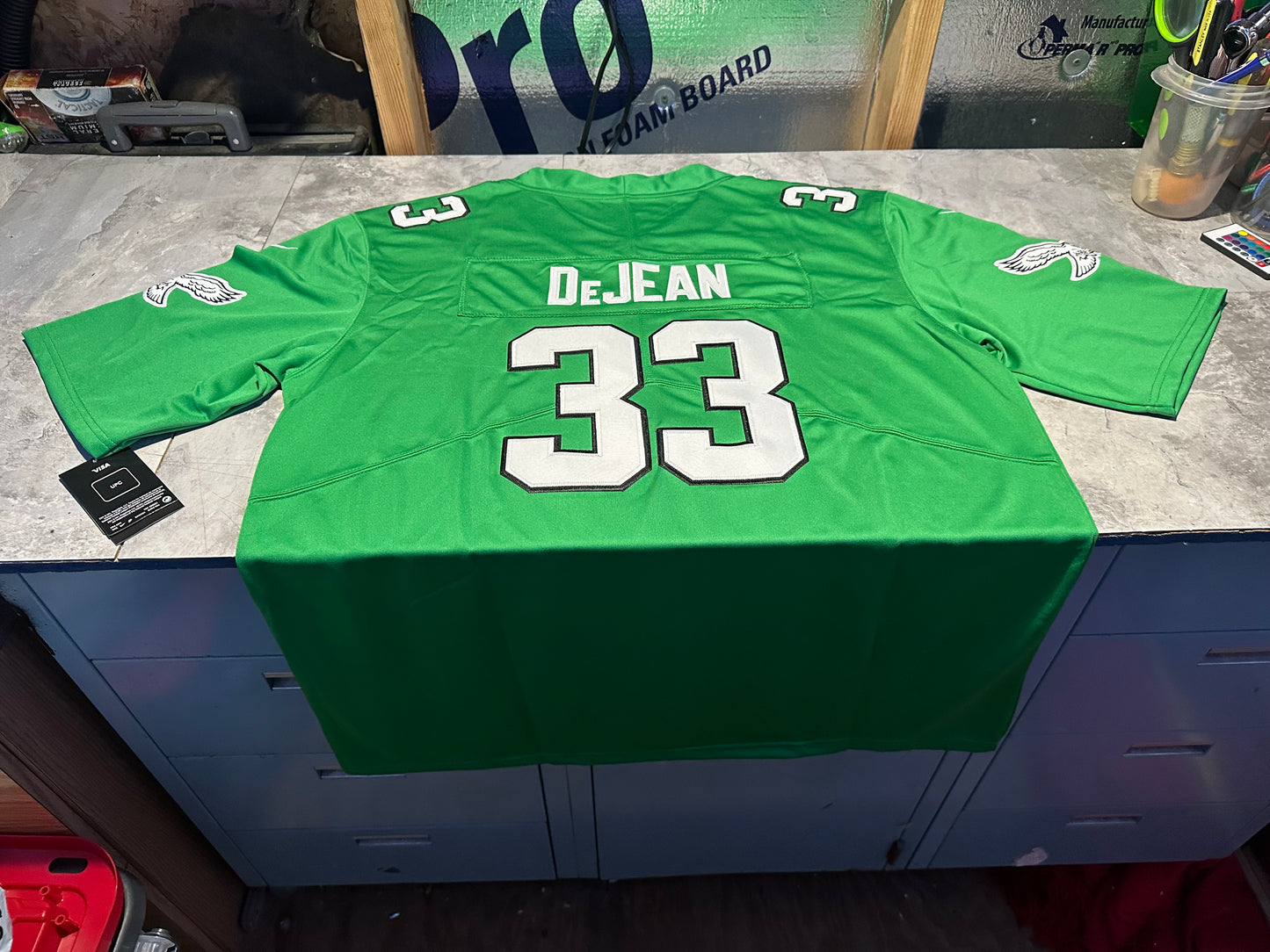 NWT Cooper DeJean Philadelphia Eagles Kelly Green Jersey Size XLarge. XL