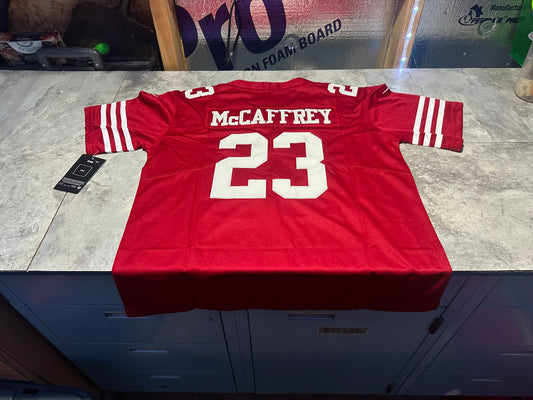 NWT Youth Christian McCaffrey # 23 San Francisco 49ers jersey XLarge