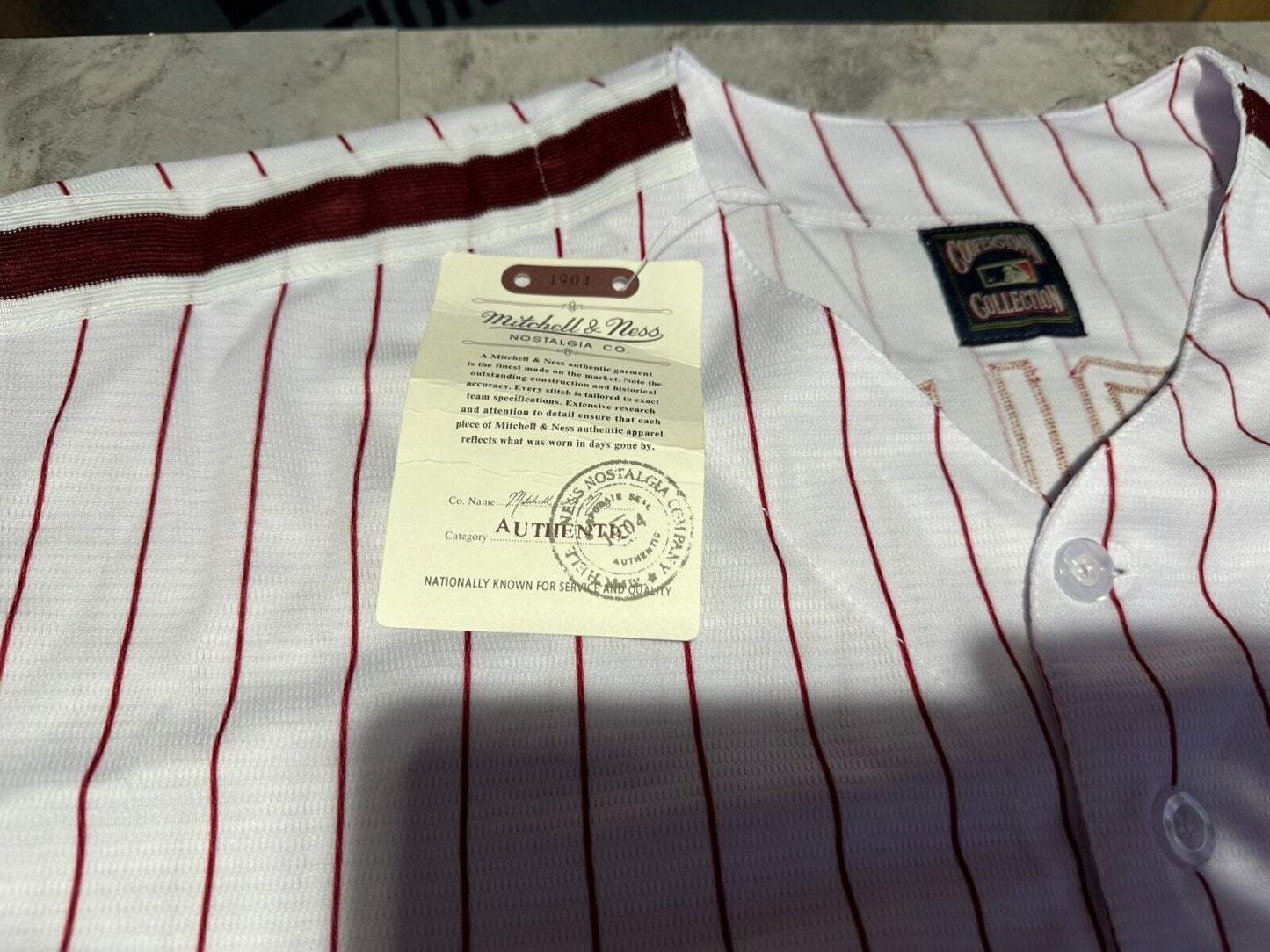 NWT John Kruk Throwback Phillies Jersey 3XL