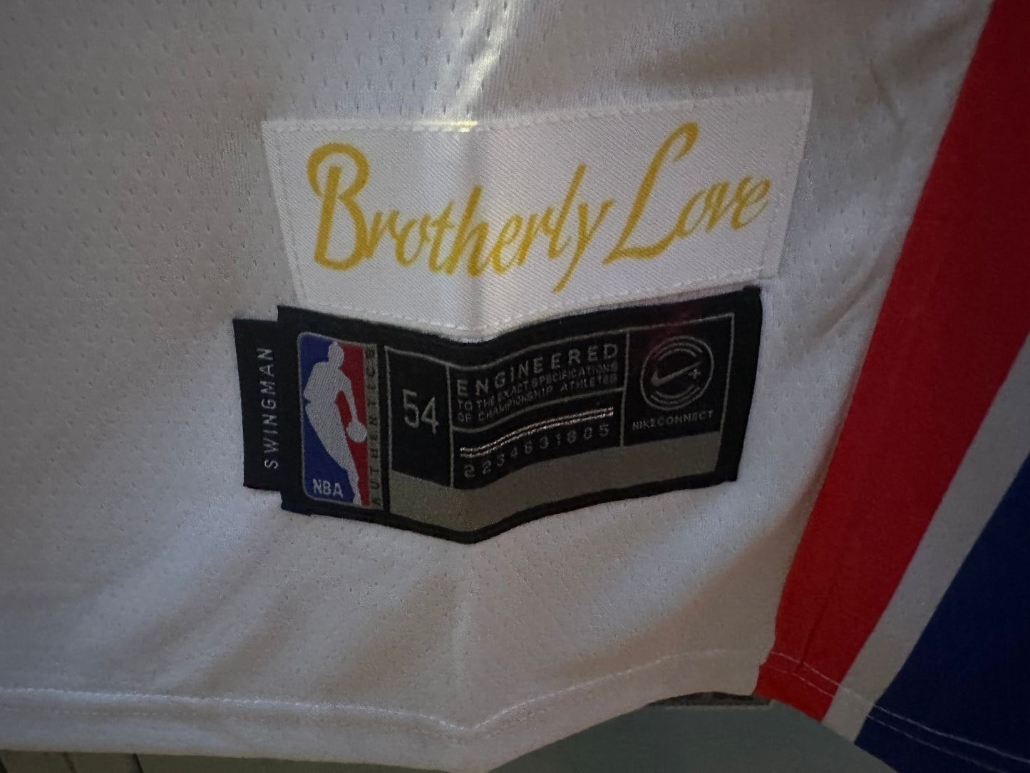 NWT Philadelphia 76ers Joel Embiid Swingman Jersey Statement Edition White XXL