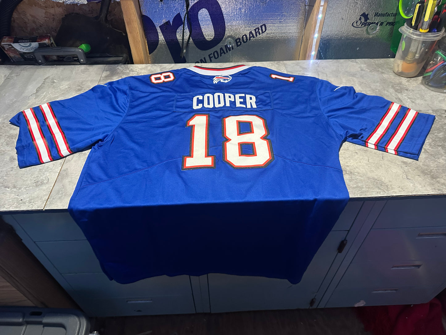 NWT Men’s Amari Cooper # 18 XXXL Buffalo Bills Blue jersey 3XL