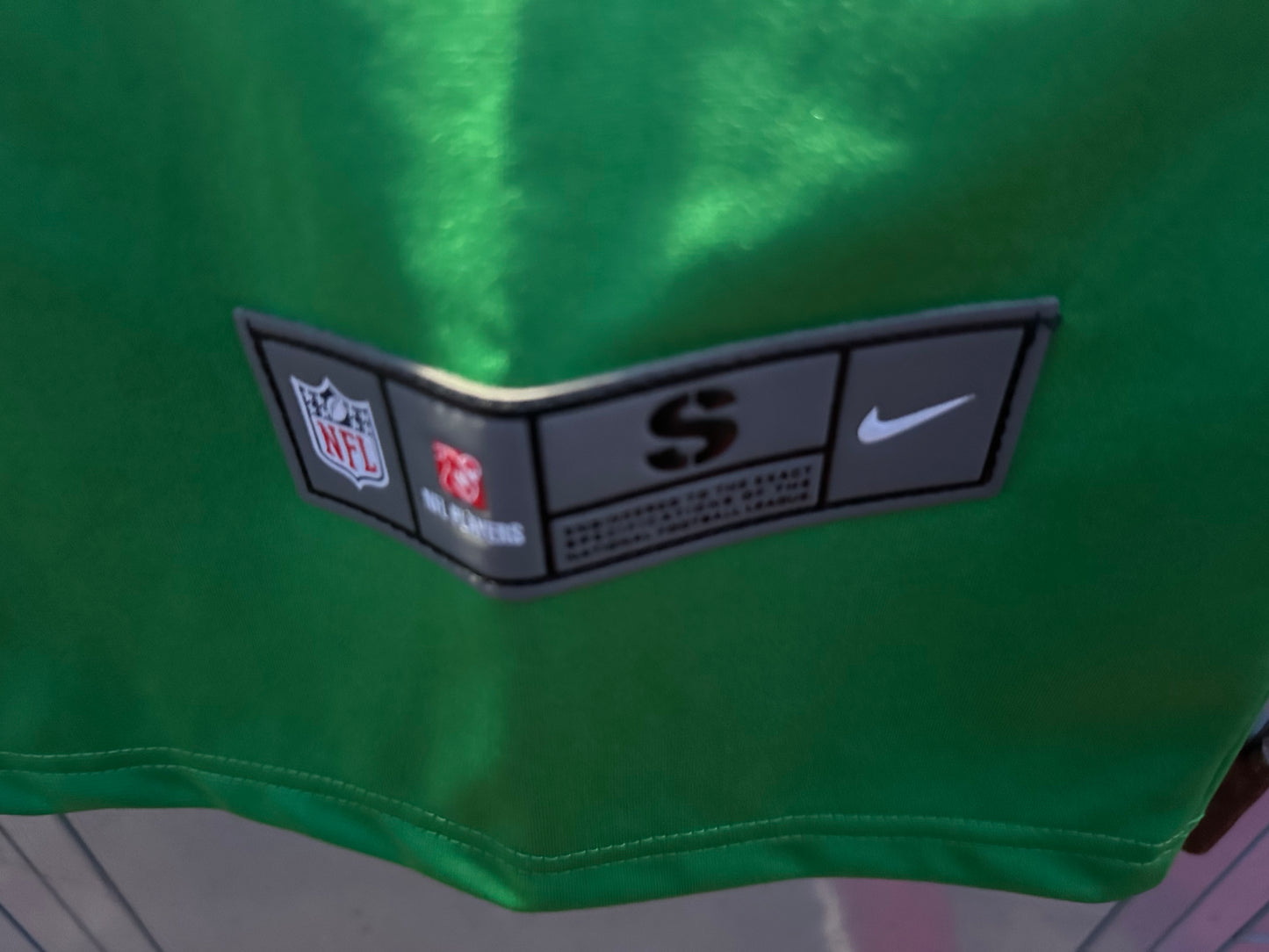 NWT Small Cooper DeJean Philadelphia Eagles Kelly Green Jersey Size Small.
