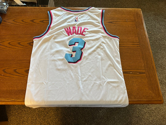 NWT Miami Heat Dwayne Wade Miami Vice Swingman Jersey Size 50 Large