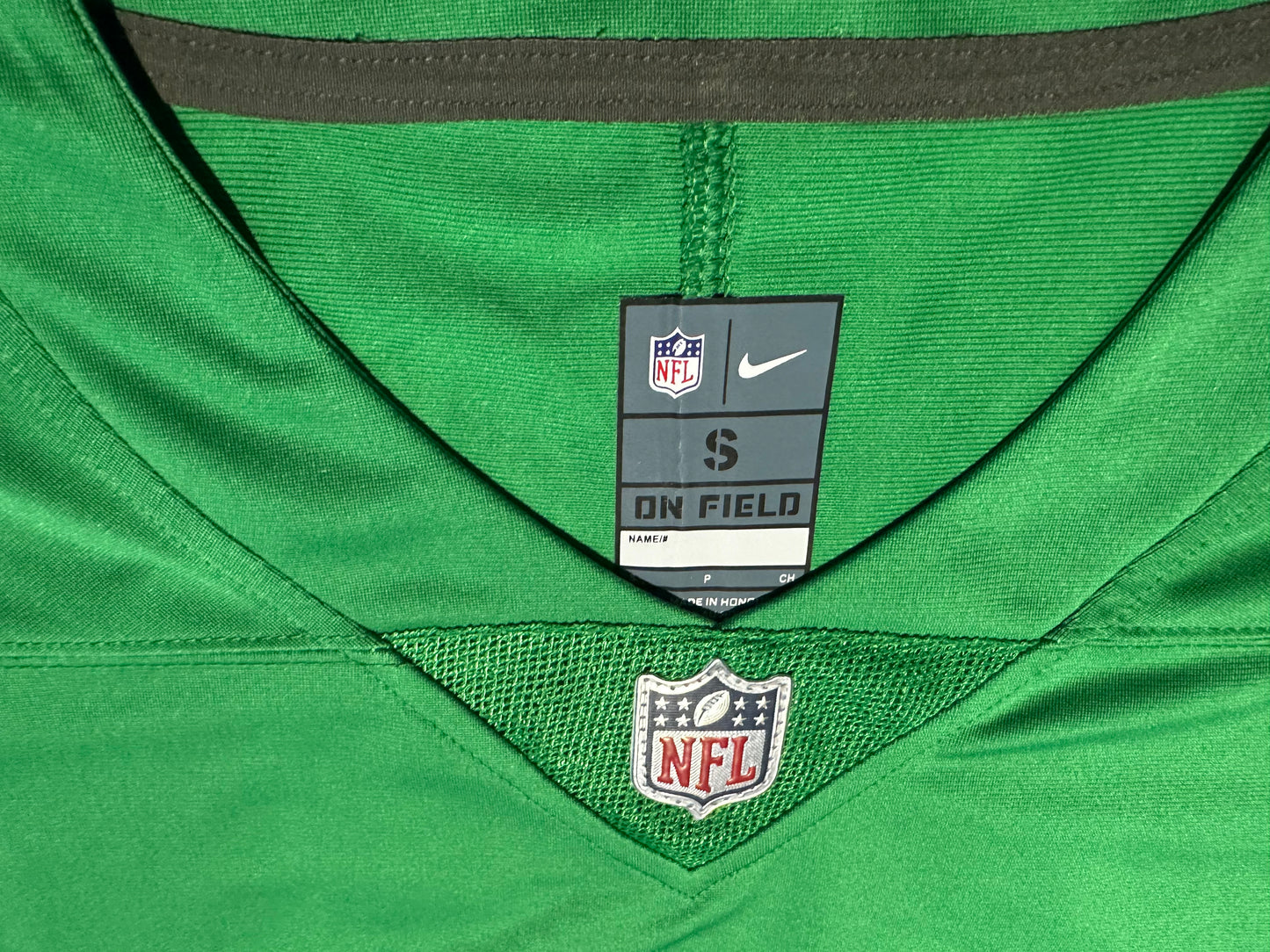 NWT Men’s Nike Cooper DeJean Kelly Green Jersey Small Eagles Throwback