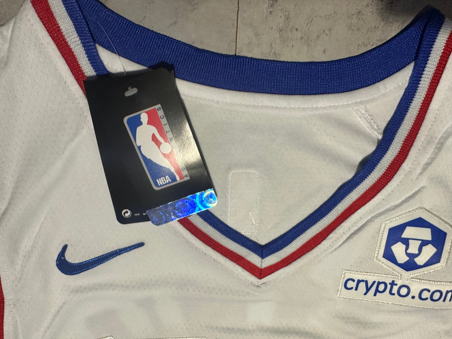 NWT Philadelphia 76ers Joel Embiid Swingman Jersey Statement Edition White XXL
