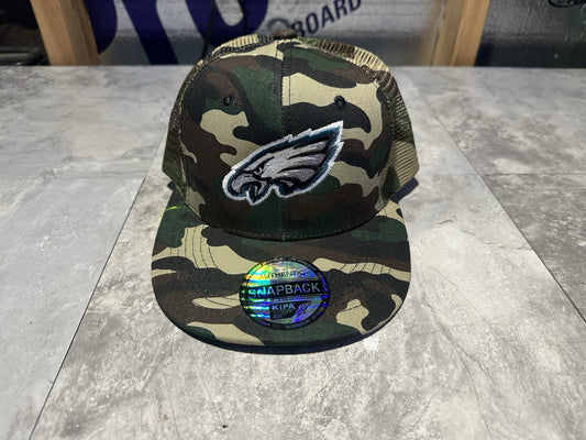 NWT Kipa Premium Philadelphia Eagles Camouflage SnapBack Mesh Hat. Cap