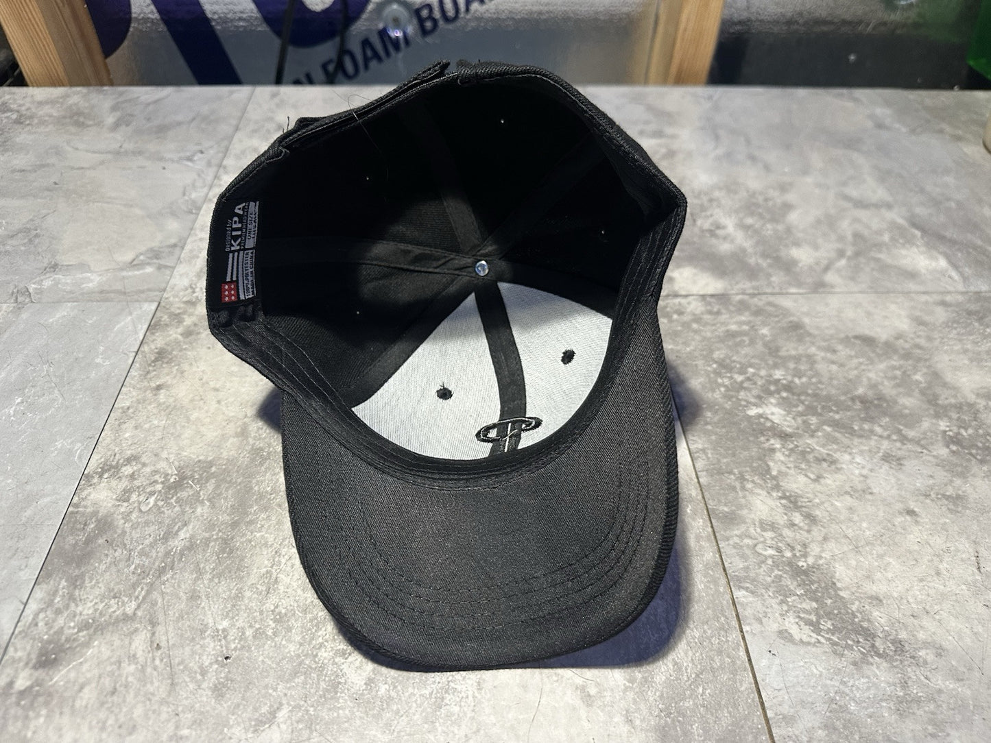 NWT Kipa Premium Philadelphia Phillies Black/Black P Hat Cap Lid Curve