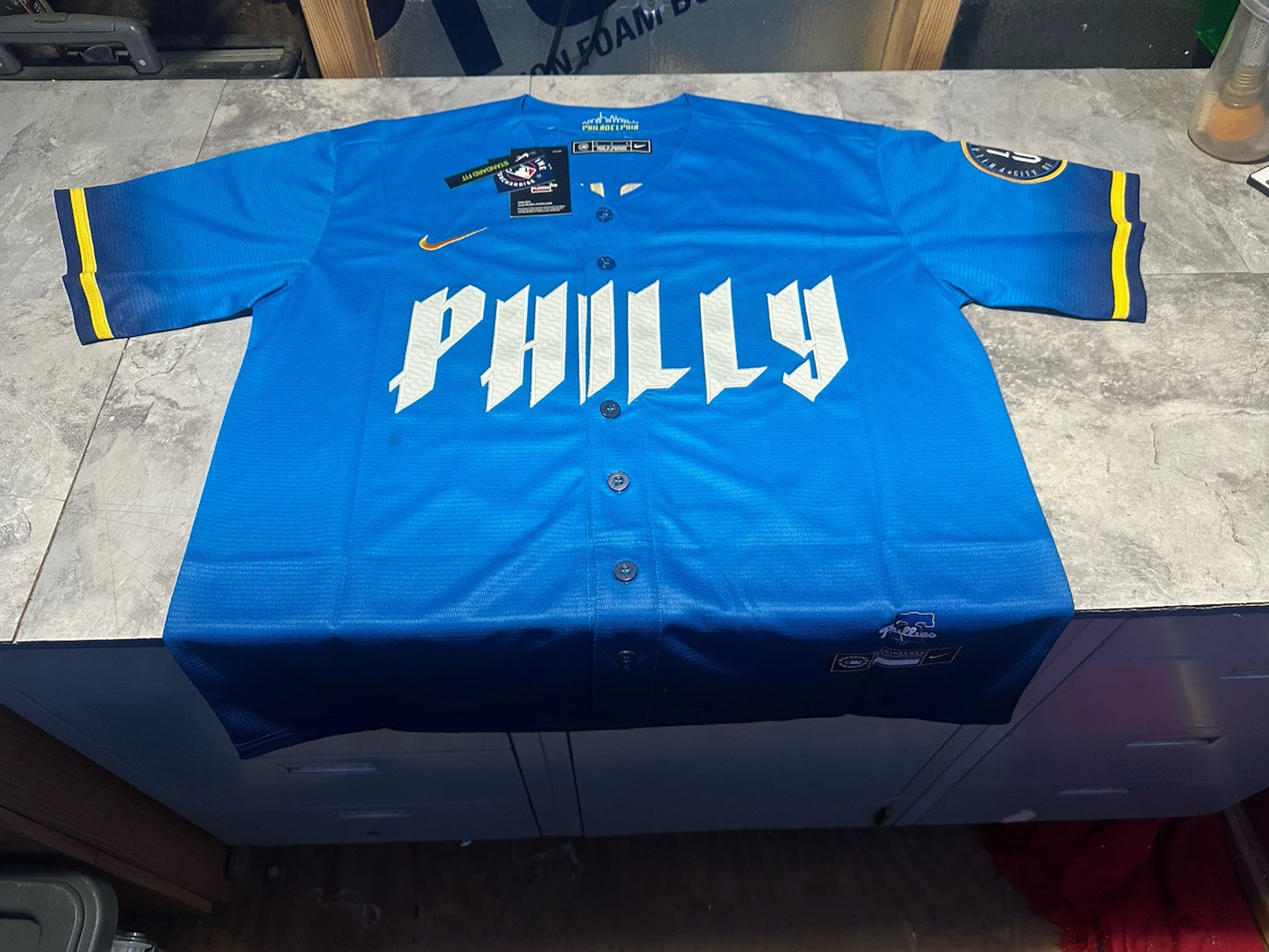 NWT Nike Philadelphia Phillies City Connect Alec Bohm Jersey Size Larg