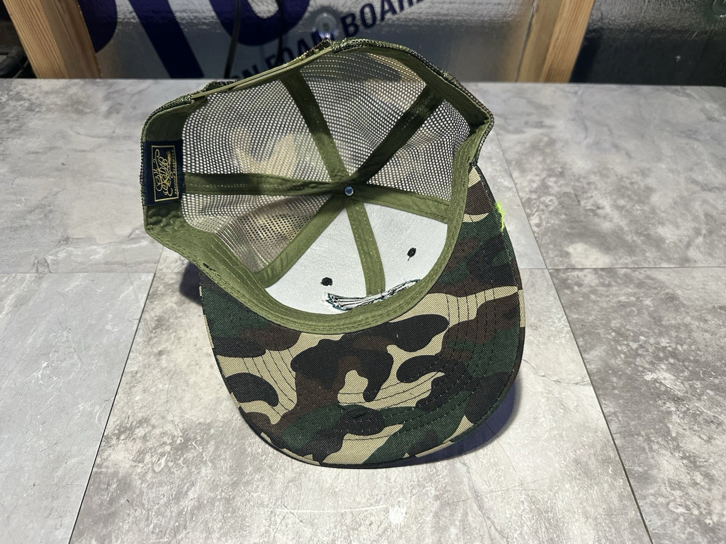 NWT Kipa Premium Philadelphia Eagles Camouflage SnapBack Mesh Hat. Cap