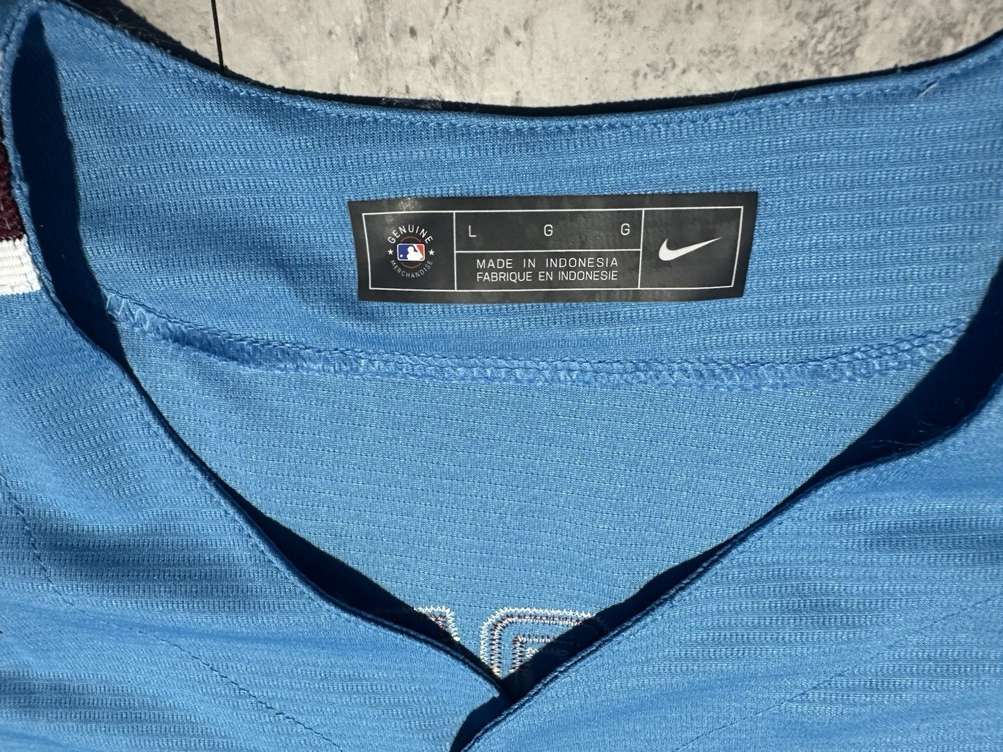 NWT Large Philadelphia Phillies Powder Blue Bryson Stott Jersey Size L
