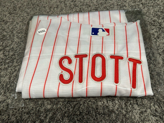 NWT Philadelphia Phillies White W/ pinstripe Bryson Stott Jersey Size