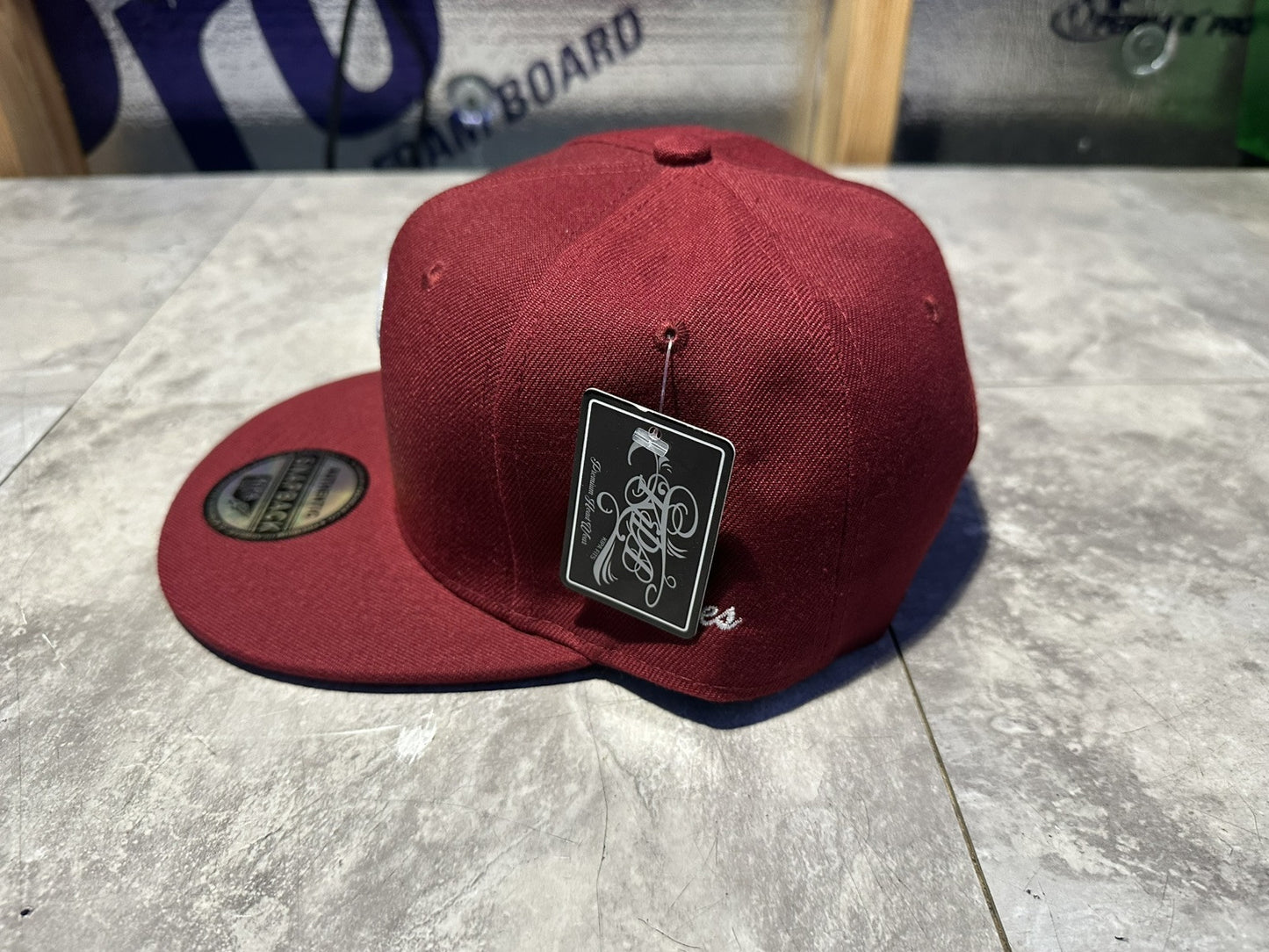 NWT Kipa Premium Philadelphia Phillies Burgundy/ White P Hat Cap Lid