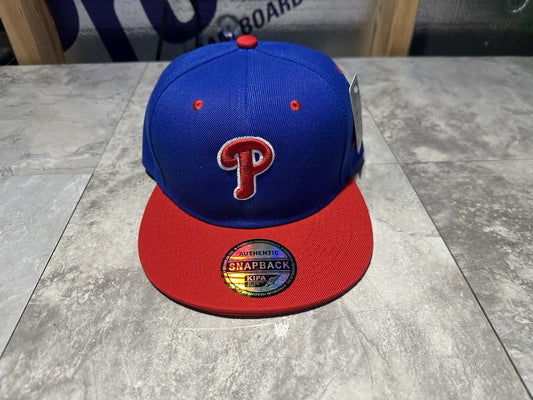 NWT Kipa Premium Philadelphia Phillies Blue / Red P/ Red Brim Hat Cap