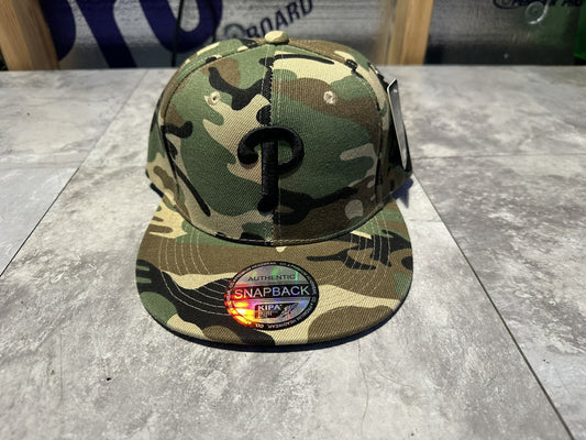 NWT Kipa Premium Philadelphia Phillies Camo/ Black P Hat Cap Lid