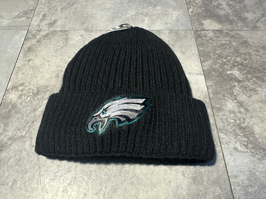 NWT PHILADELPHIA EAGLES Black BEANIE. NFL, fleece Lined. Very Warm.